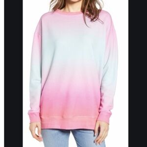Wildfox Gradient Pink and Blue Sweater large